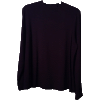 Adjustable Black Rayon Knit M-Shirt Shell