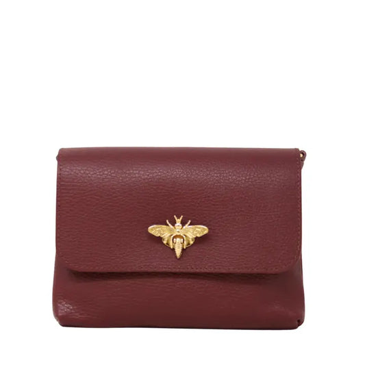 Germán Fuentes Genuine Italian Leather Butterfly Croc-Embossed Crossbody Mini Bag - GF1150