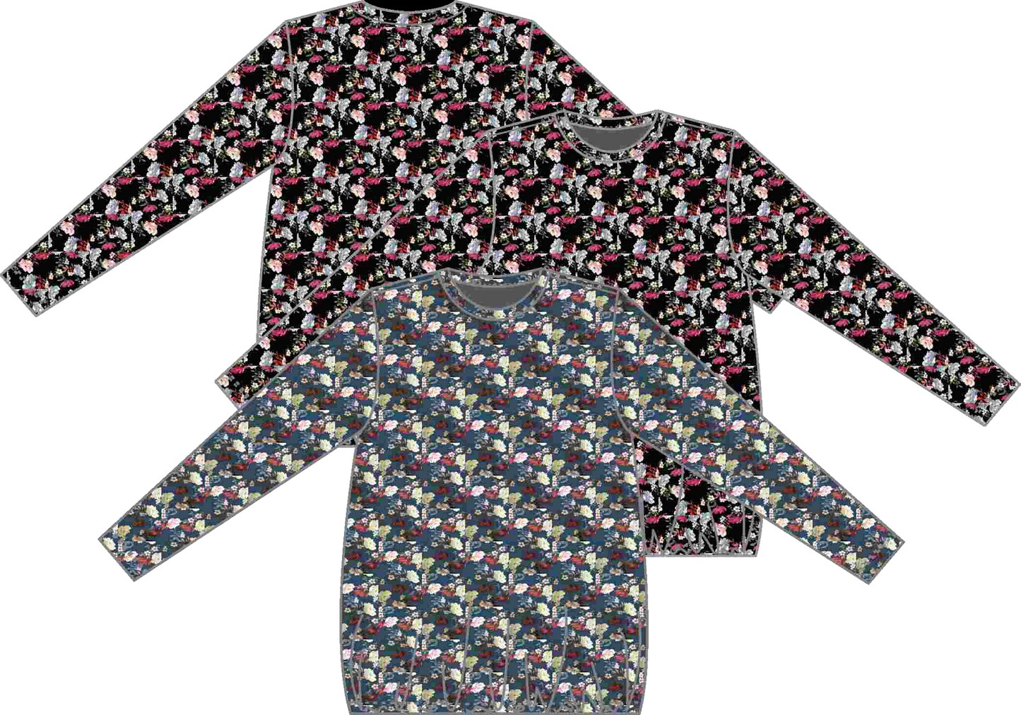 Floral Print Bubble T-Shirt - SB6CS1893T